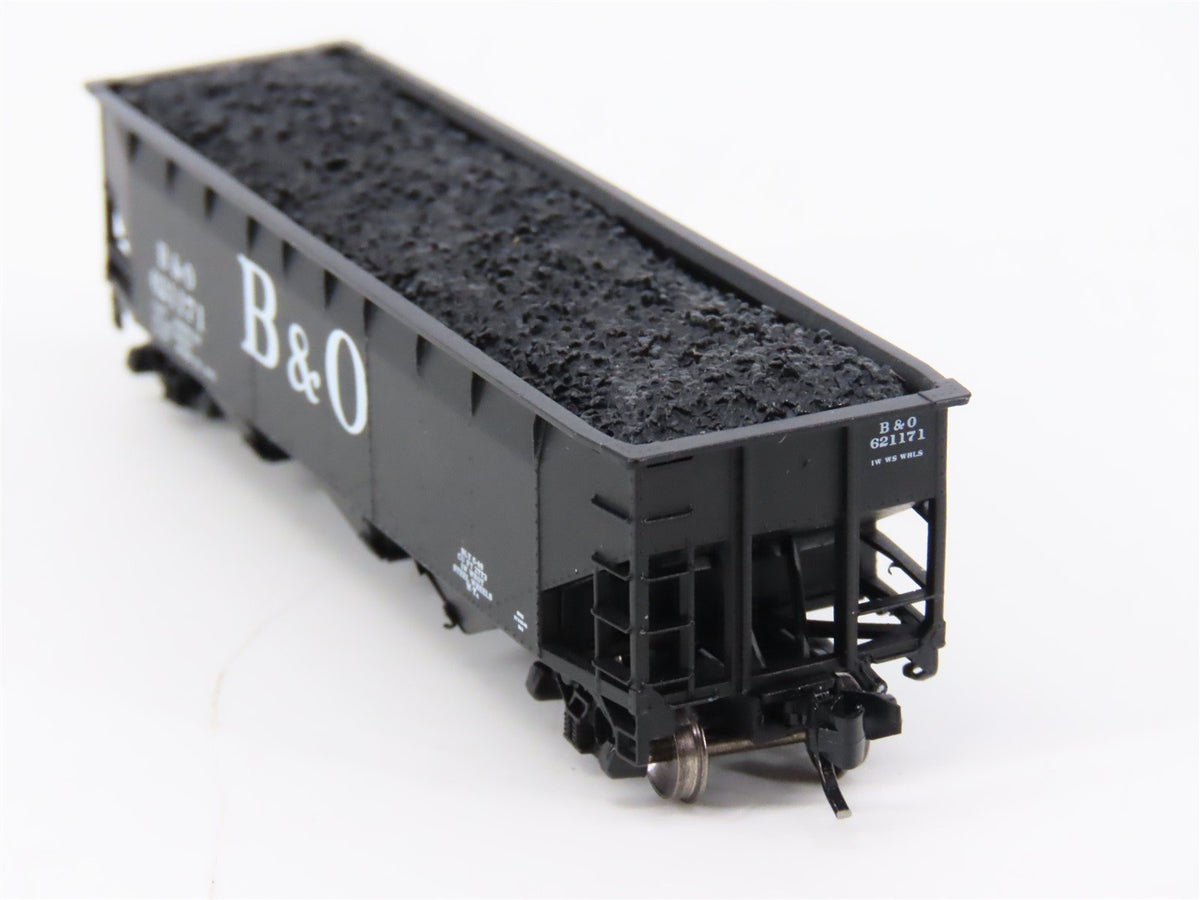 N Scale Bluford Shops 73043 B&amp;O Baltimore &amp; Ohio 3-Bay Open Hopper #621171