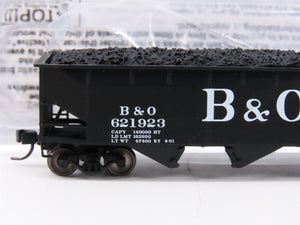 N Scale Bluford Shops 73043 B&O Baltimore & Ohio 3-Bay Open Hopper #621923