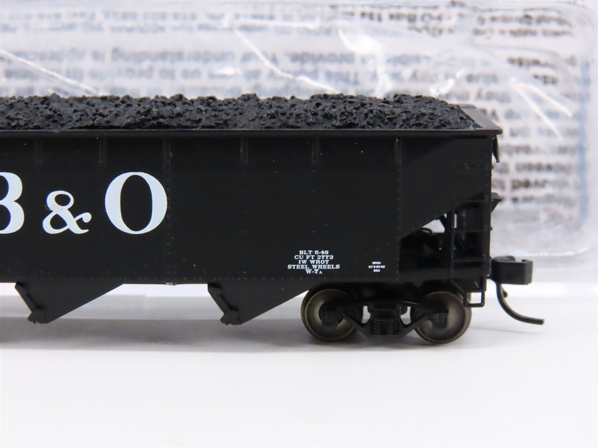 N Scale Bluford Shops 73043 B&amp;O Baltimore &amp; Ohio 3-Bay Open Hopper #621923