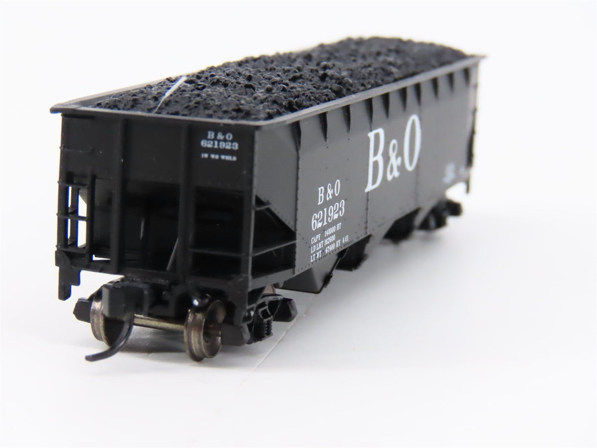 N Scale Bluford Shops 73043 B&amp;O Baltimore &amp; Ohio 3-Bay Open Hopper #621923