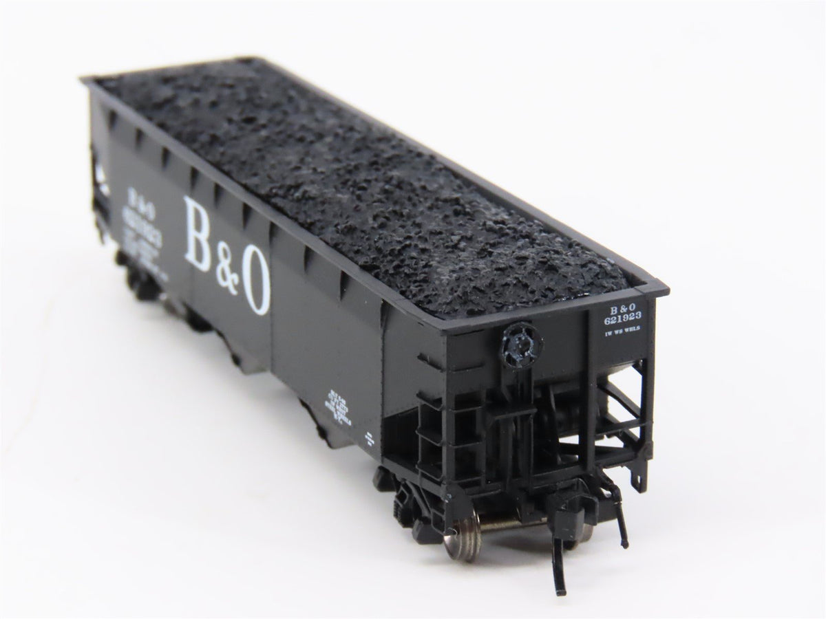 N Scale Bluford Shops 73043 B&amp;O Baltimore &amp; Ohio 3-Bay Open Hopper #621923