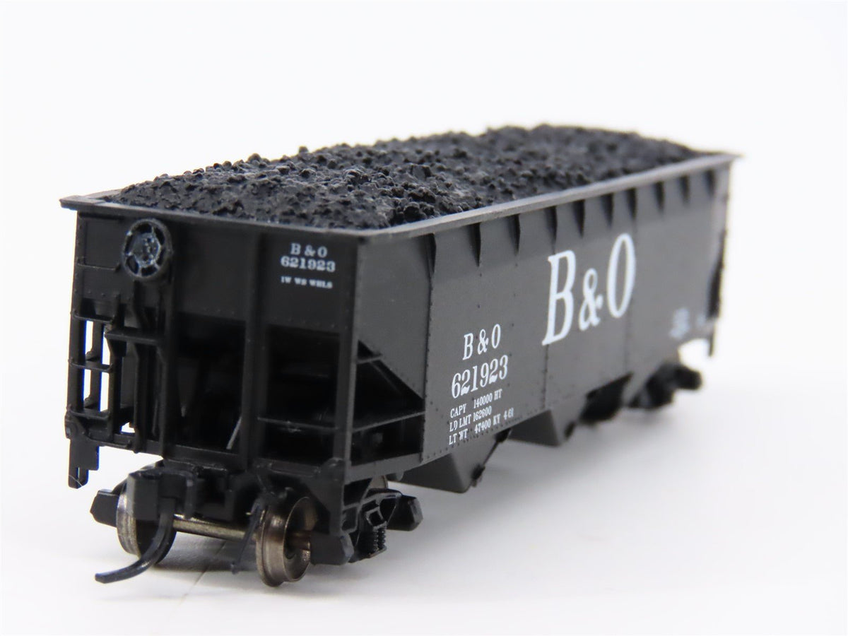 N Scale Bluford Shops 73043 B&amp;O Baltimore &amp; Ohio 3-Bay Open Hopper #621923