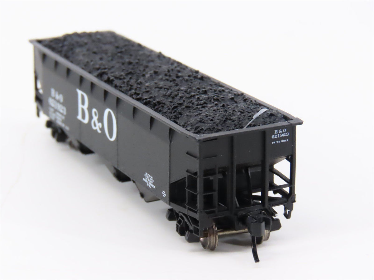 N Scale Bluford Shops 73043 B&amp;O Baltimore &amp; Ohio 3-Bay Open Hopper #621923