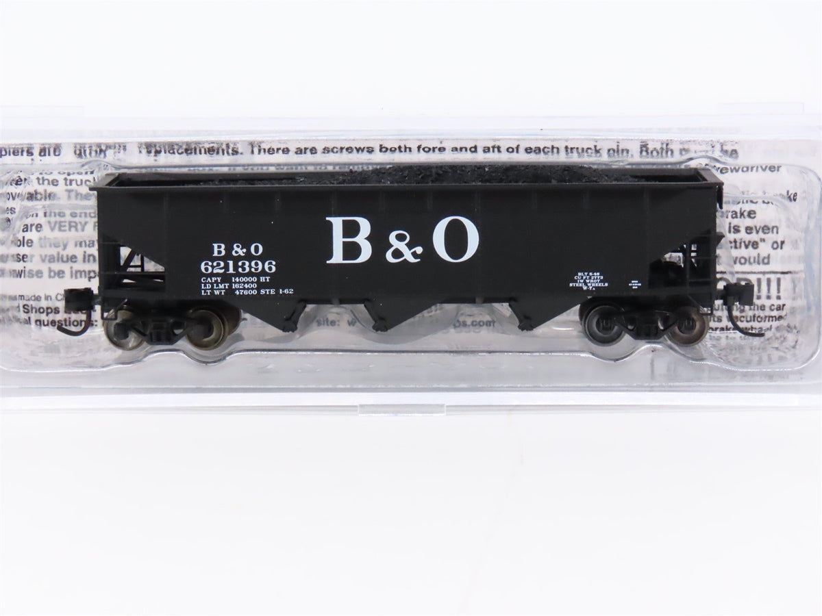 N Scale Bluford Shops 73043 B&amp;O Baltimore &amp; Ohio 3-Bay Open Hopper #621396