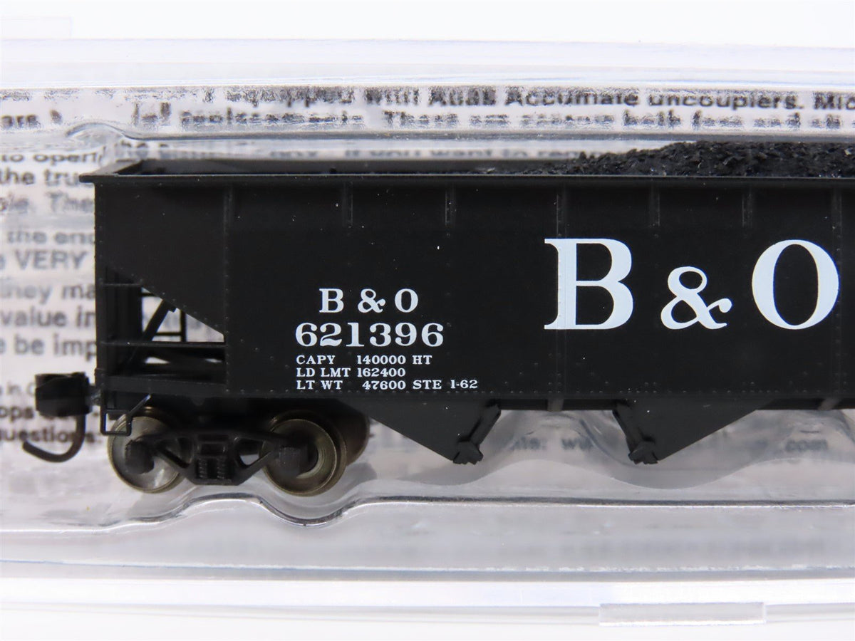 N Scale Bluford Shops 73043 B&amp;O Baltimore &amp; Ohio 3-Bay Open Hopper #621396