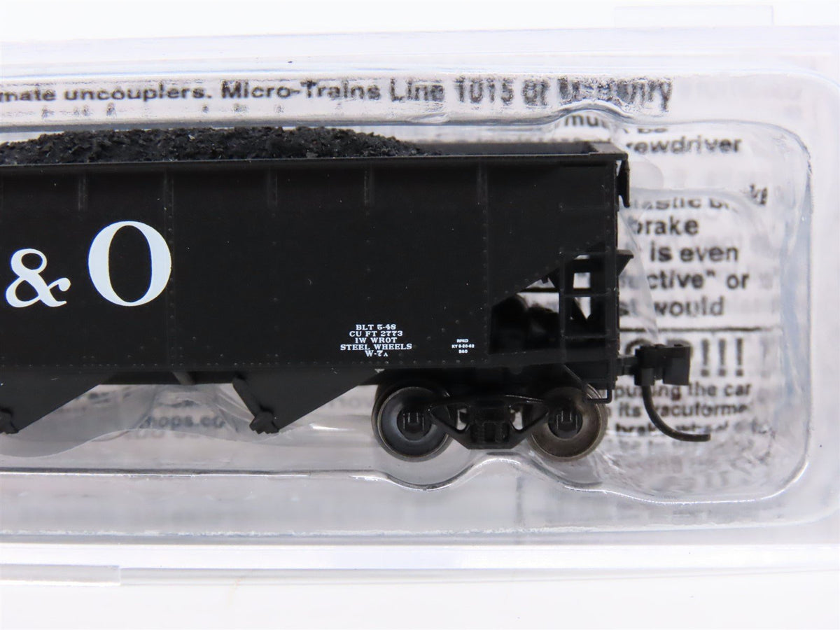 N Scale Bluford Shops 73043 B&amp;O Baltimore &amp; Ohio 3-Bay Open Hopper #621396