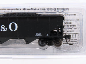 N Scale Bluford Shops 73043 B&O Baltimore & Ohio 3-Bay Open Hopper #621396