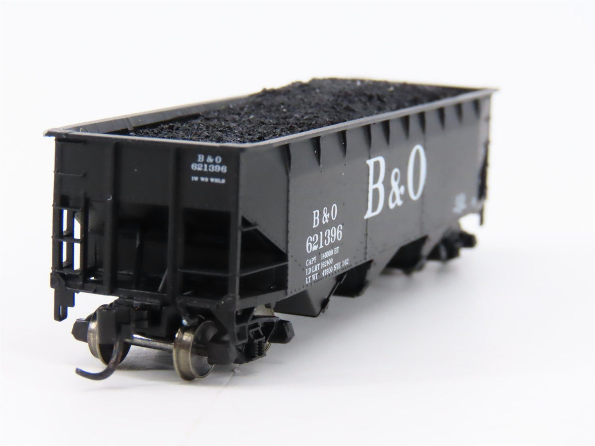 N Scale Bluford Shops 73043 B&amp;O Baltimore &amp; Ohio 3-Bay Open Hopper #621396