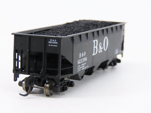 N Scale Bluford Shops 73043 B&O Baltimore & Ohio 3-Bay Open Hopper #621396