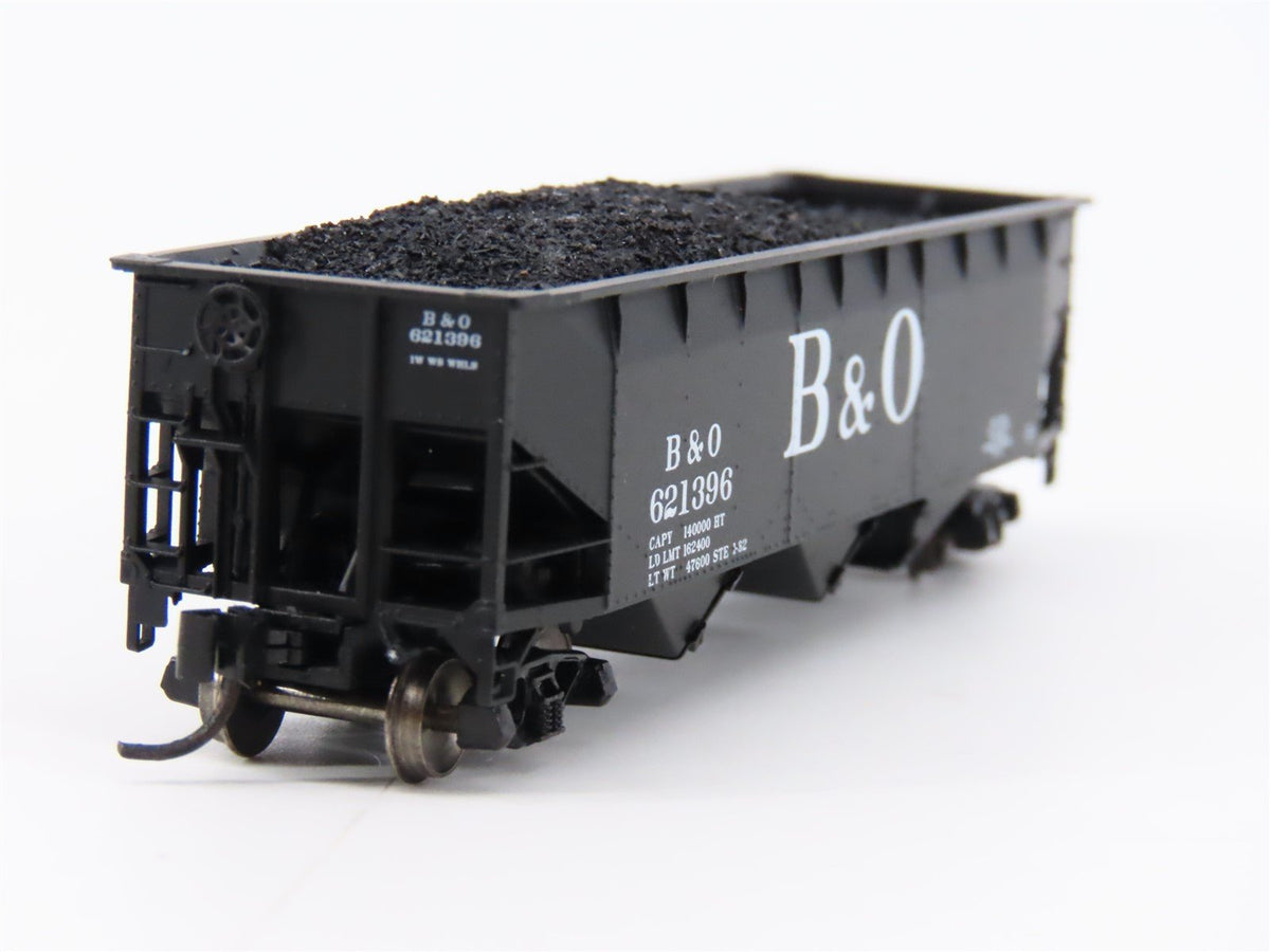 N Scale Bluford Shops 73043 B&amp;O Baltimore &amp; Ohio 3-Bay Open Hopper #621396