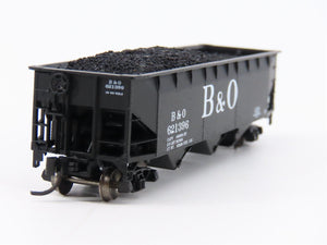 N Scale Bluford Shops 73043 B&O Baltimore & Ohio 3-Bay Open Hopper #621396