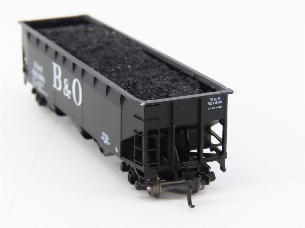 N Scale Bluford Shops 73043 B&amp;O Baltimore &amp; Ohio 3-Bay Open Hopper #621396