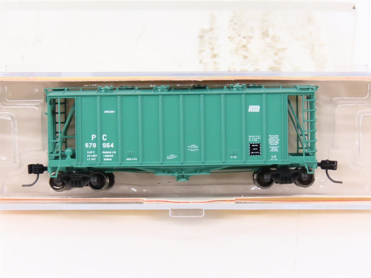 N Scale Athearn 23012 PC Penn Central Railroad 40&#39; Airslide Hopper #878964