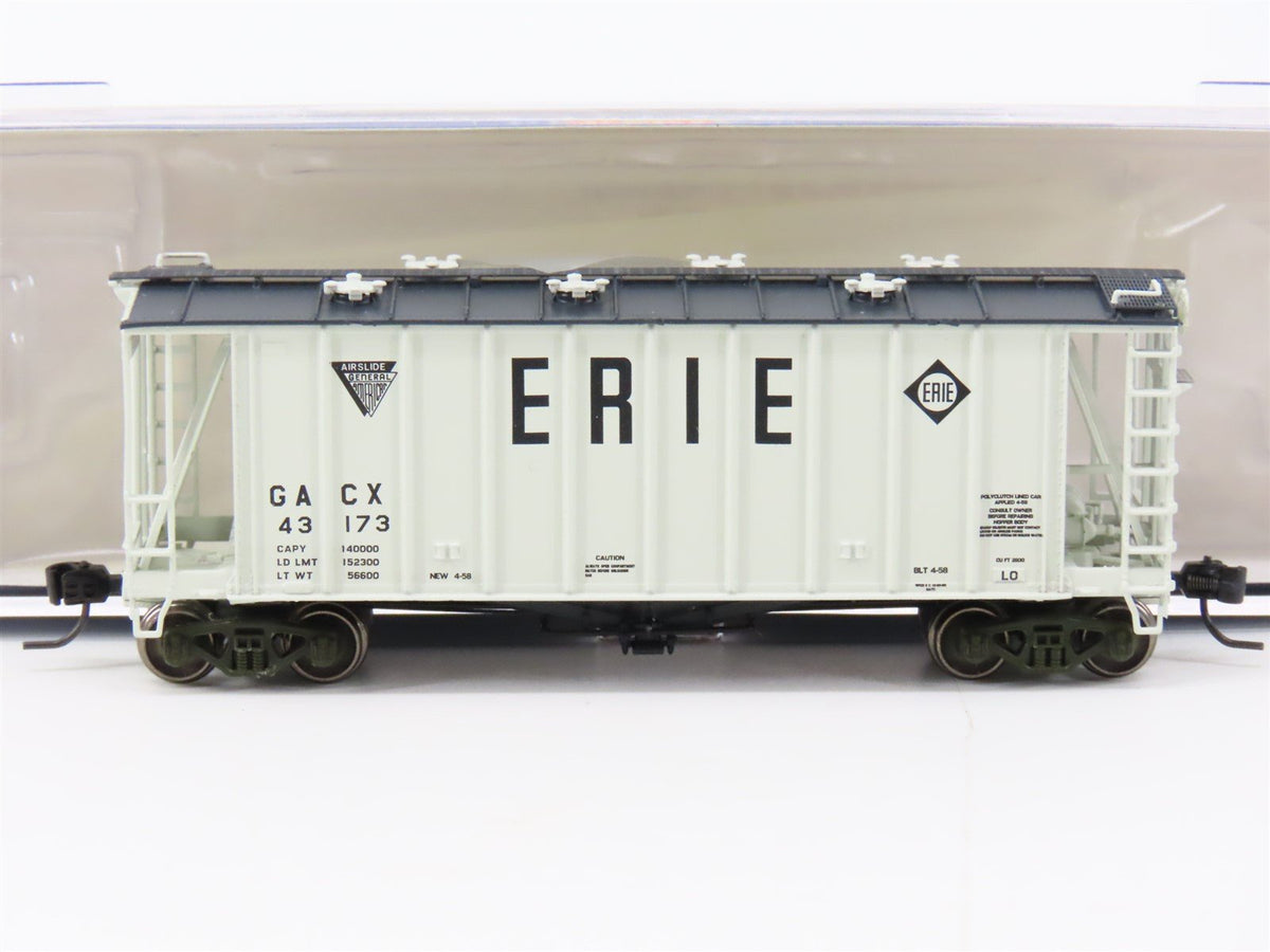 N Scale Athearn ATH23177 ERIE Railroad 40&#39; Covered Hopper #43173