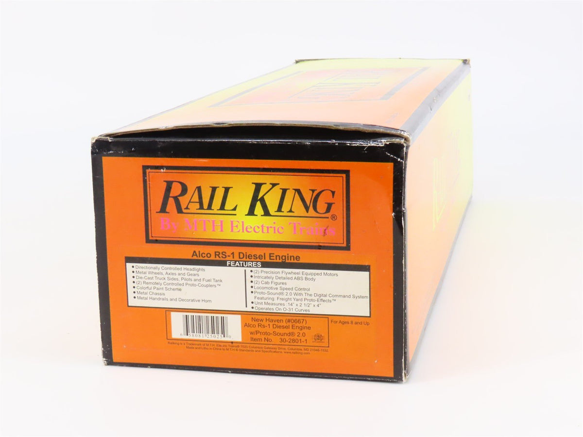 O Gauge 3-Rail MTH RailKing 30-2801-1 NH New Haven RS-1 Diesel w/ ProtoSound2