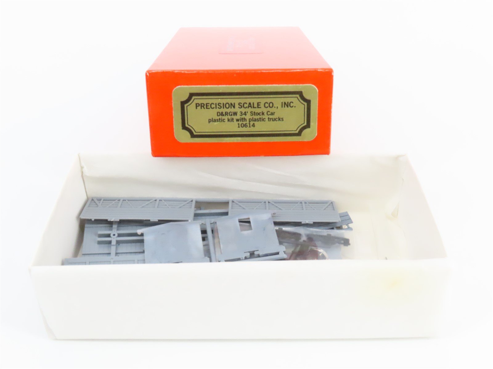 HOn3 Scale Precision Scale Co. Kit #10614 D&RGW Rio Grande 34' Stock Car