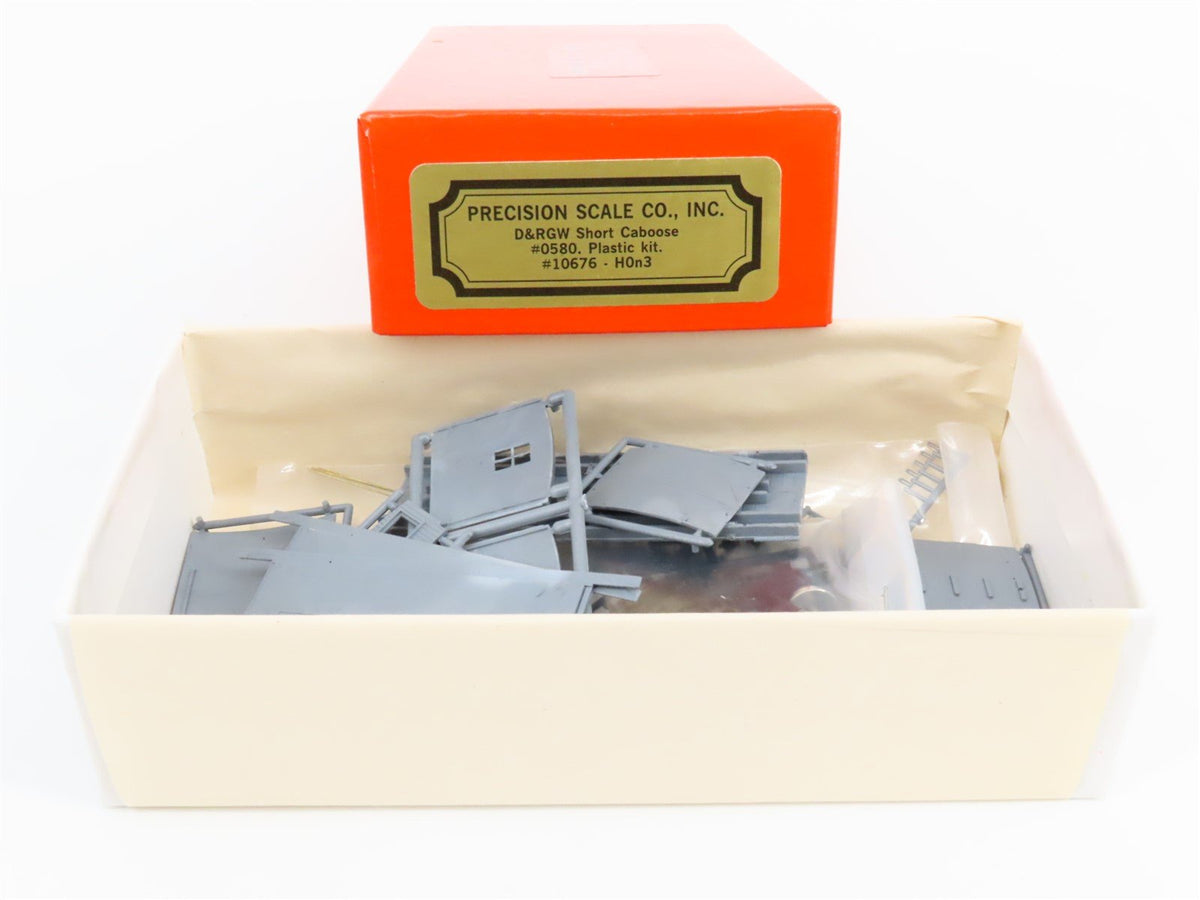 HOn3 Scale Precision Scale Co. Kit #10676 D&amp;RGW Rio Grande Short Caboose