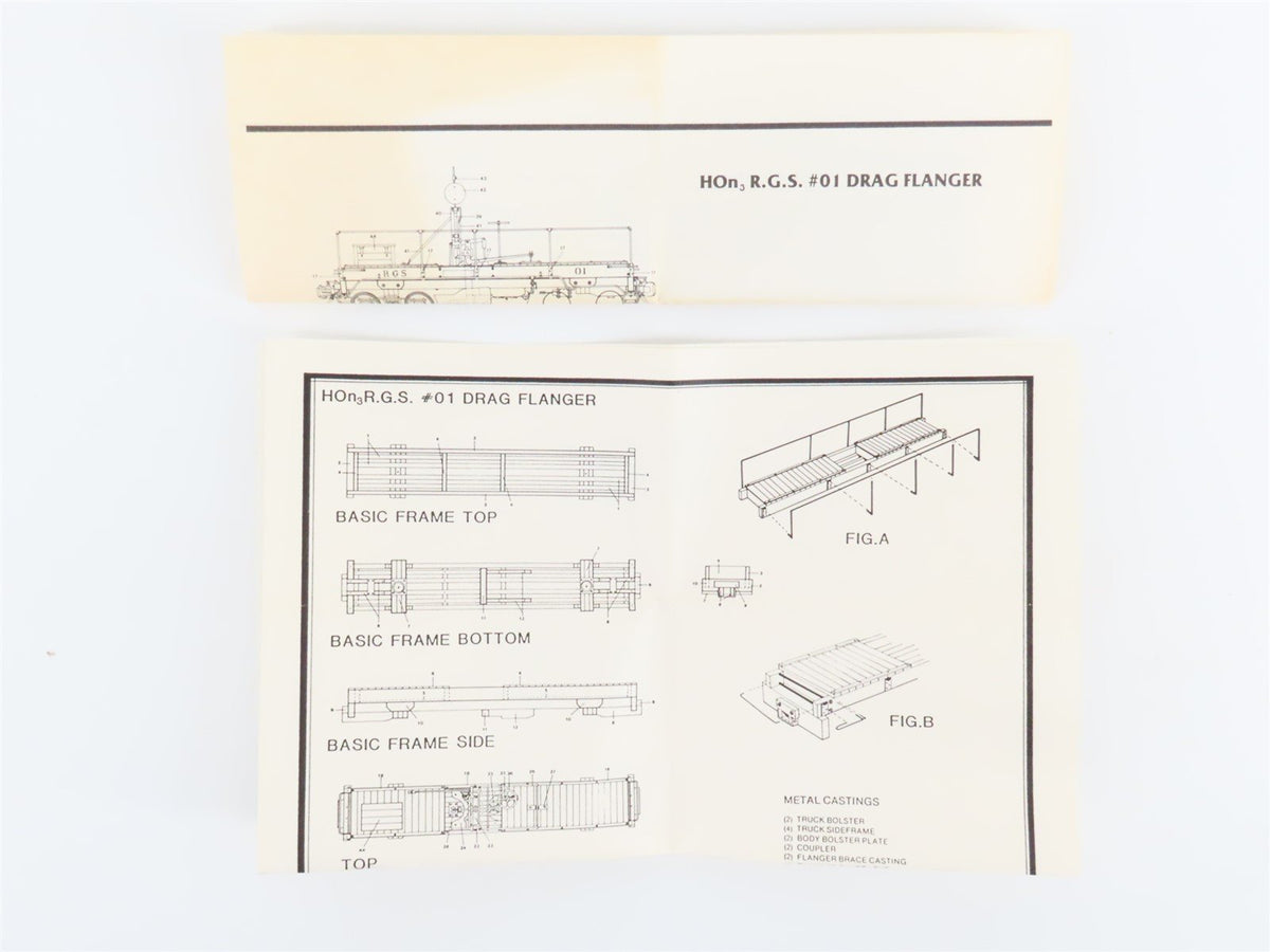 HOn3 Scale Durango Press Kit #DP-51 RGS Rio Grande Southern Drag Flanger #01