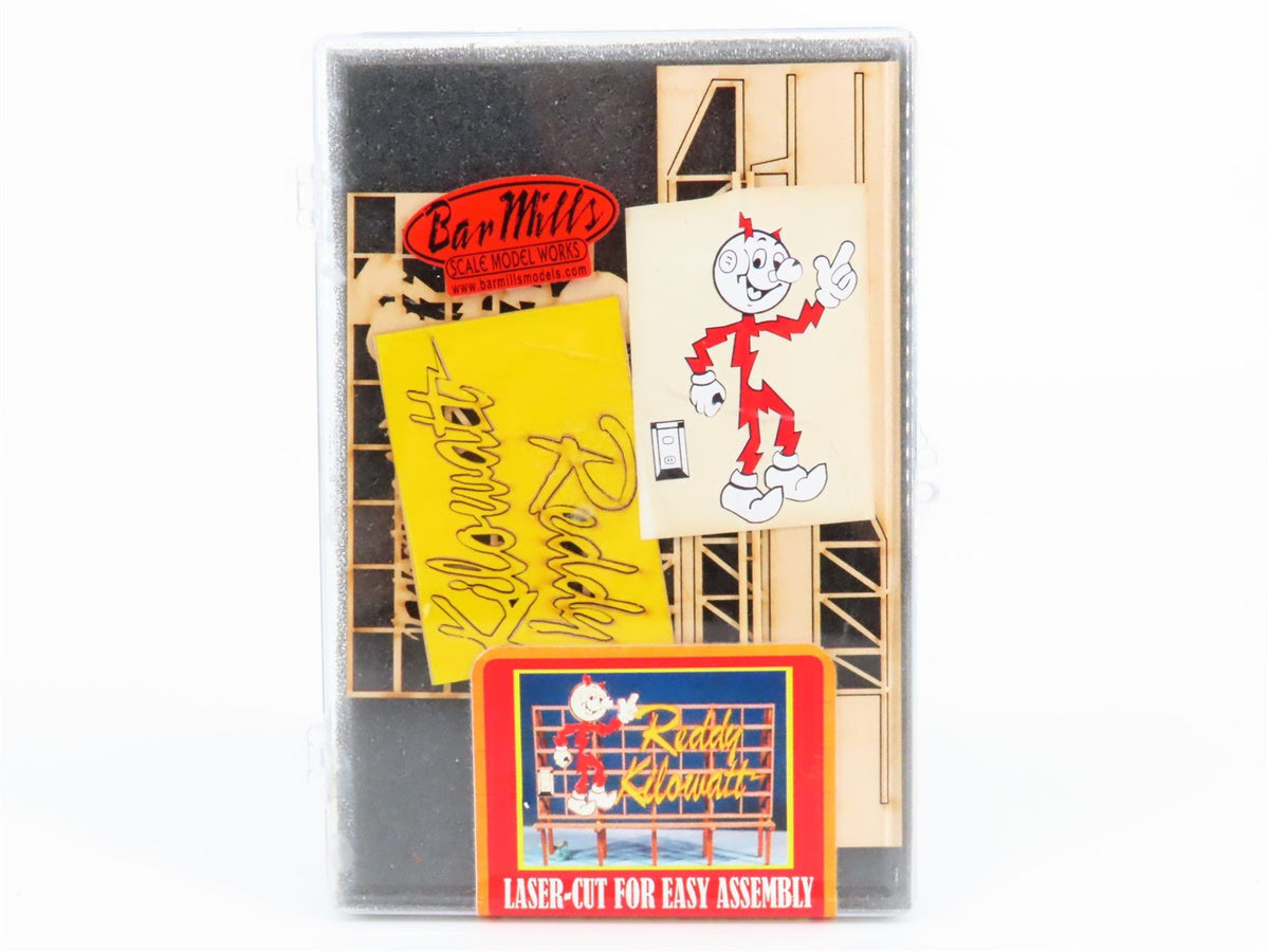 HO-O Scale Bar Mills Laser-Cut Kit #91102 Reddy Kilowatt Billboard