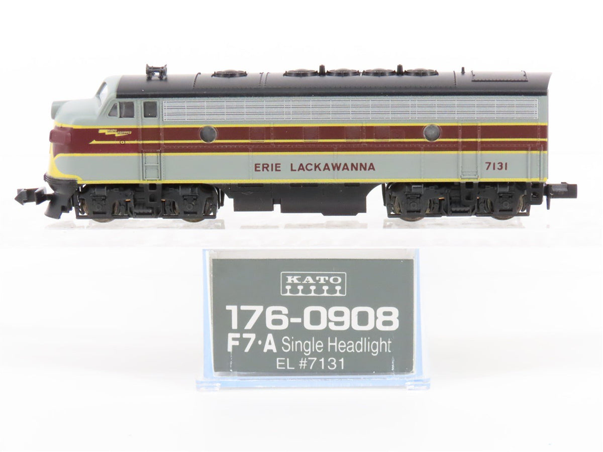 N Scale KATO 176-0908 EL Erie Lackawanna EMD F7A Diesel Locomotive #7131