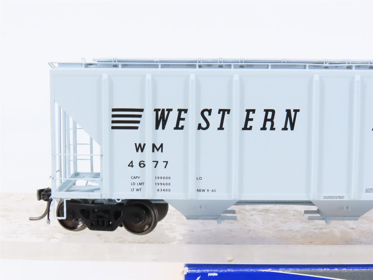 HO Scale ExactRail EP-80162-4 WM Western Maryland 3-Bay Grain Hopper #4677