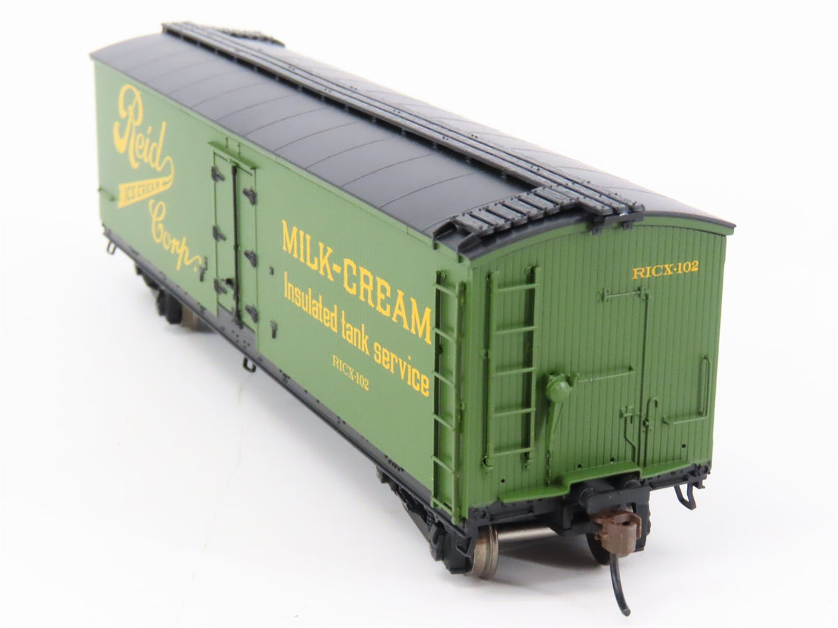 HO Scale Athearn ATH84713 RICX Reid Ice Cream 40&#39; Wood Milk Car #102