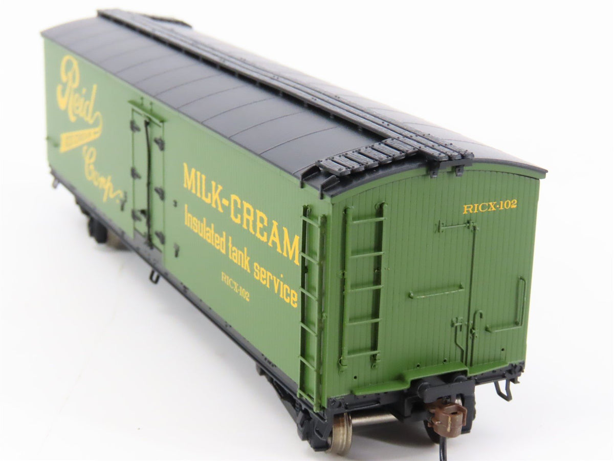 HO Scale Athearn ATH84713 RICX Reid Ice Cream 40&#39; Wood Milk Car #102