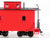 On30 Scale Bachmann Spectrum 27799 Unlettered Caboose w/ Lighted Interior