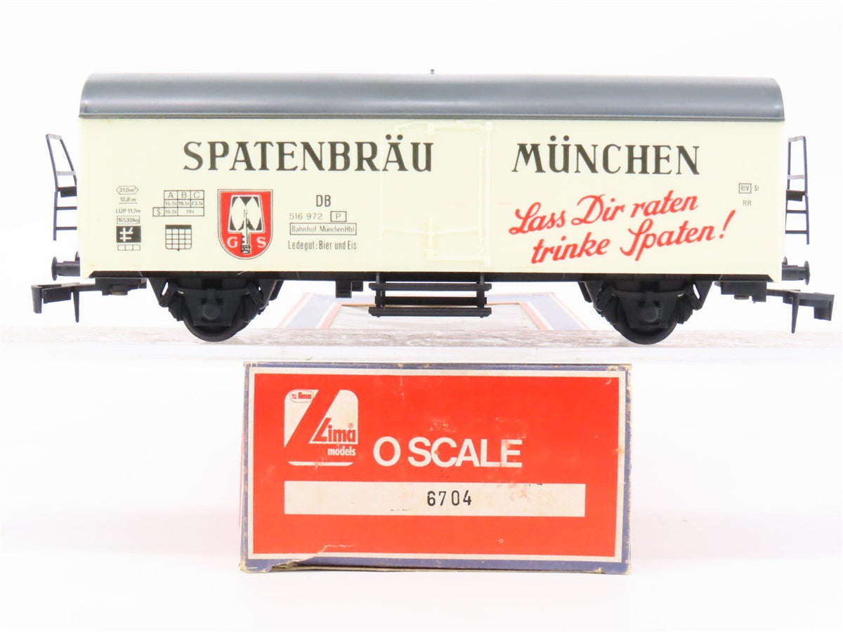 O Scale 2-Rail Lima 6704 DB Spatenbrau Munchen German Beer Car #516 972