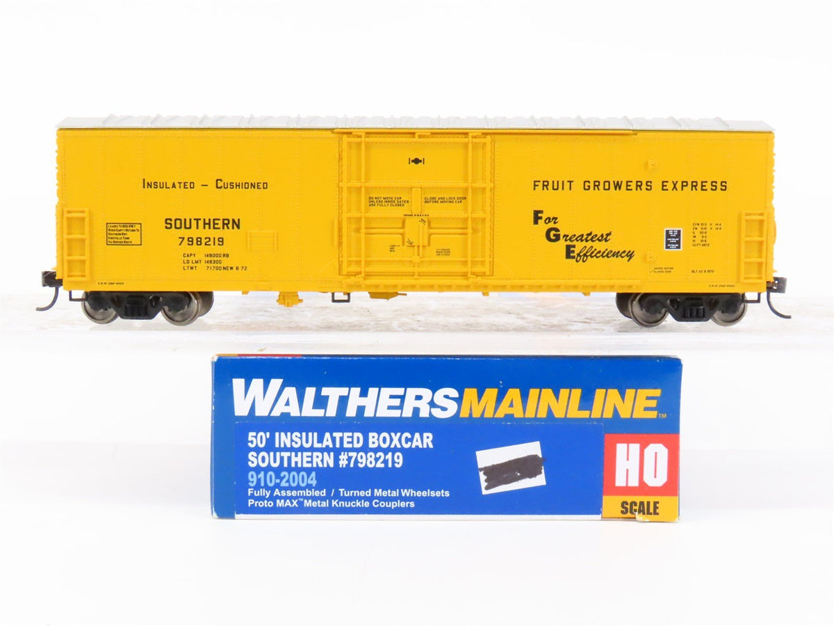 HO Walthers Mainline 910-2004 FGE SOU Southern 50&#39; Insulated Box Car #798219