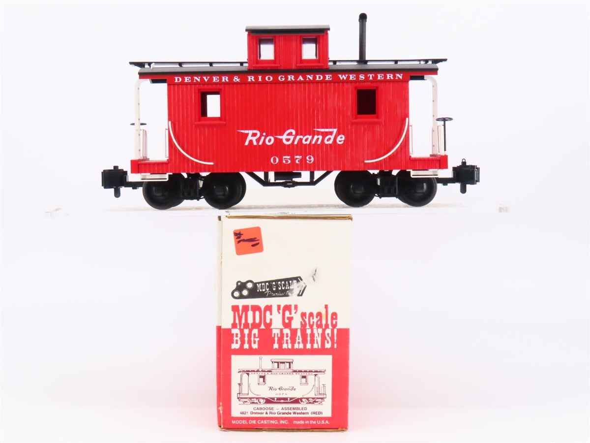 G Scale MDC 4821 D&amp;RGW Rio Grande Railroad Caboose #0579