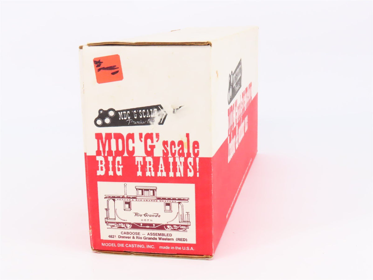 G Scale MDC 4821 D&amp;RGW Rio Grande Railroad Caboose #0579