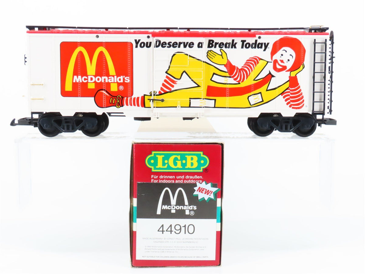 G Scale LGB 44910 McDonald&#39;s &quot;You Deserve a Break Today&quot; Box Car