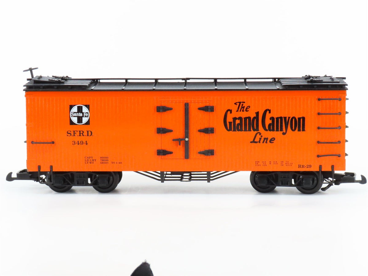 G Scale Bachmann SFRD ATSF Santa Fe &quot;Grand Canyon Line&quot; Wood Reefer #3494