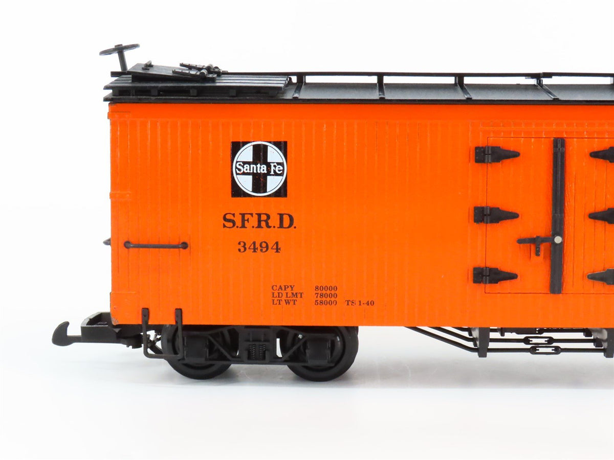 G Scale Bachmann SFRD ATSF Santa Fe &quot;Grand Canyon Line&quot; Wood Reefer #3494