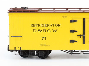 G Scale Bachmann D&RGW Rio Grande Wood Reefer #71