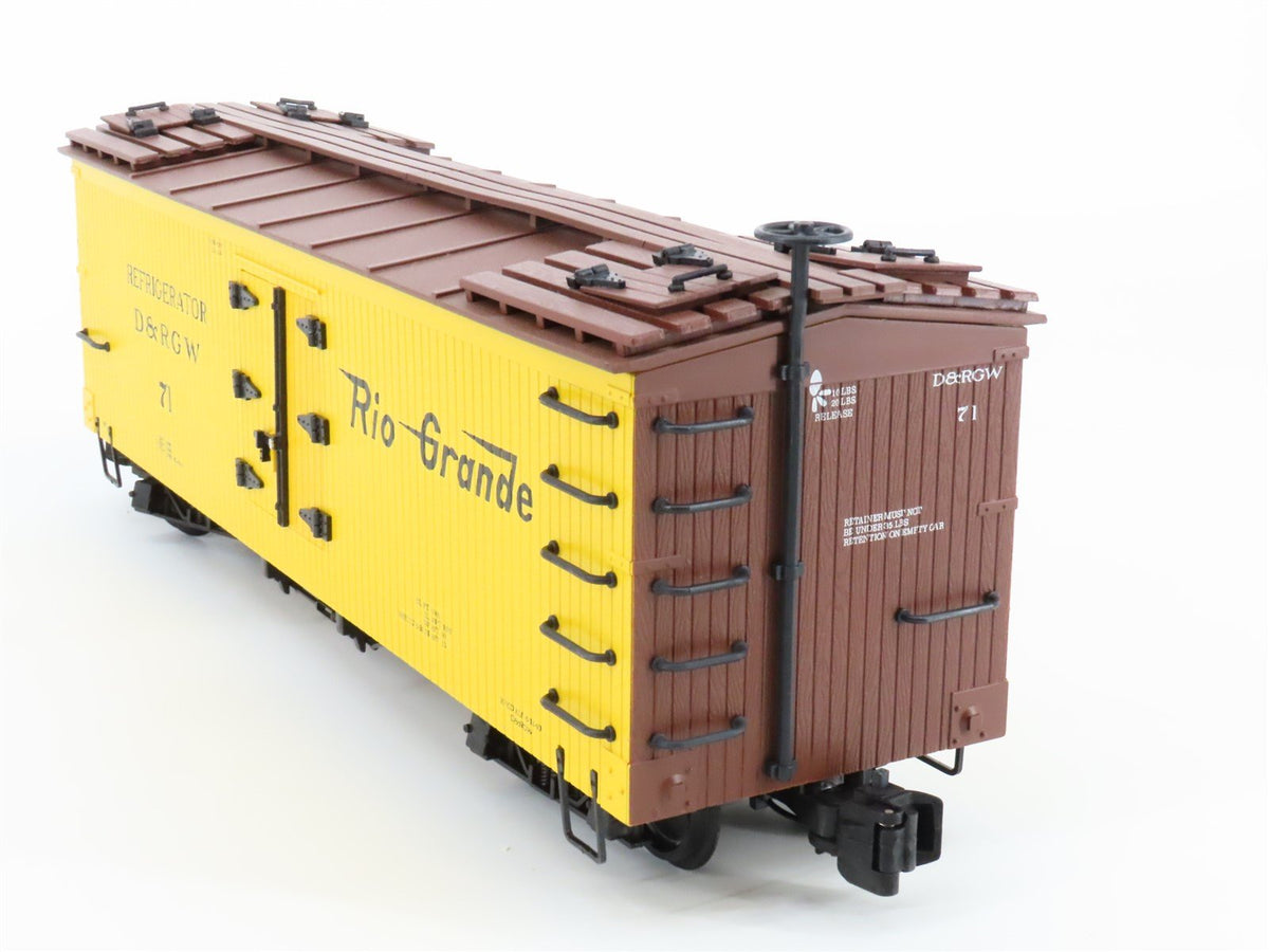 G Scale Bachmann D&amp;RGW Rio Grande Wood Reefer #71