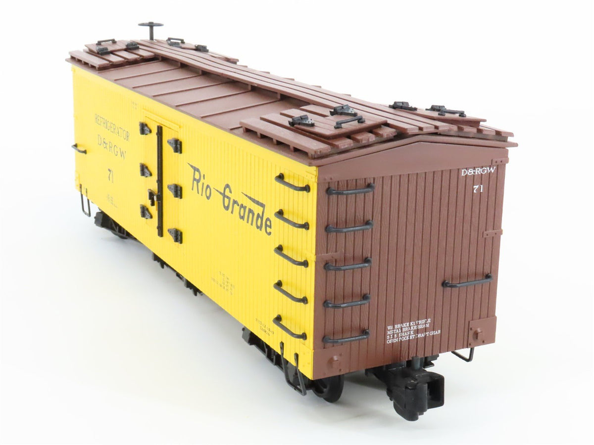 G Scale Bachmann D&amp;RGW Rio Grande Wood Reefer #71