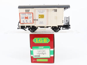 G Scale LGB 4032 BTO Peach State Railway Helen Georgia Box Car #1987