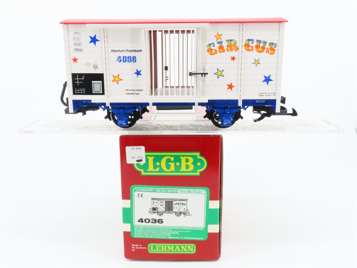 G Scale LGB 4036 Circus Lion Car #4036 w/ Ramp