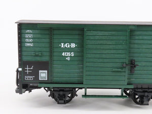 G Scale LGB 41352 Single Door Wooden Box Car #4135S w/ Sound