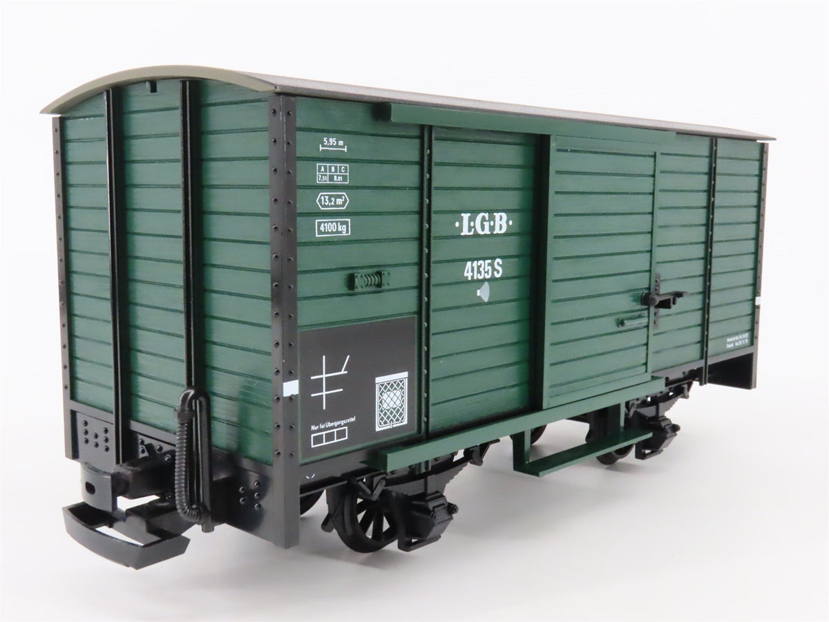 G Scale LGB 41352 Single Door Wooden Box Car #4135S w/ Sound