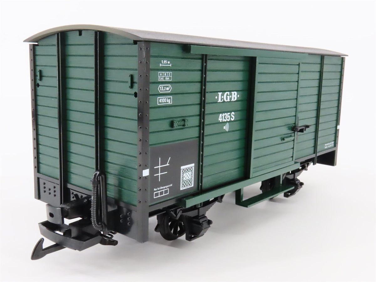 G Scale LGB 41352 Single Door Wooden Box Car #4135S w/ Sound