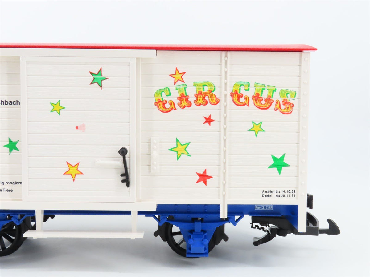 G Scale LGB 41362 Circus Single Door Wooden Box Car w/ Sound