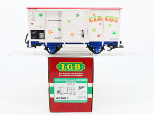 G Scale LGB 41362 Circus Single Door Wooden Box Car w/ Sound