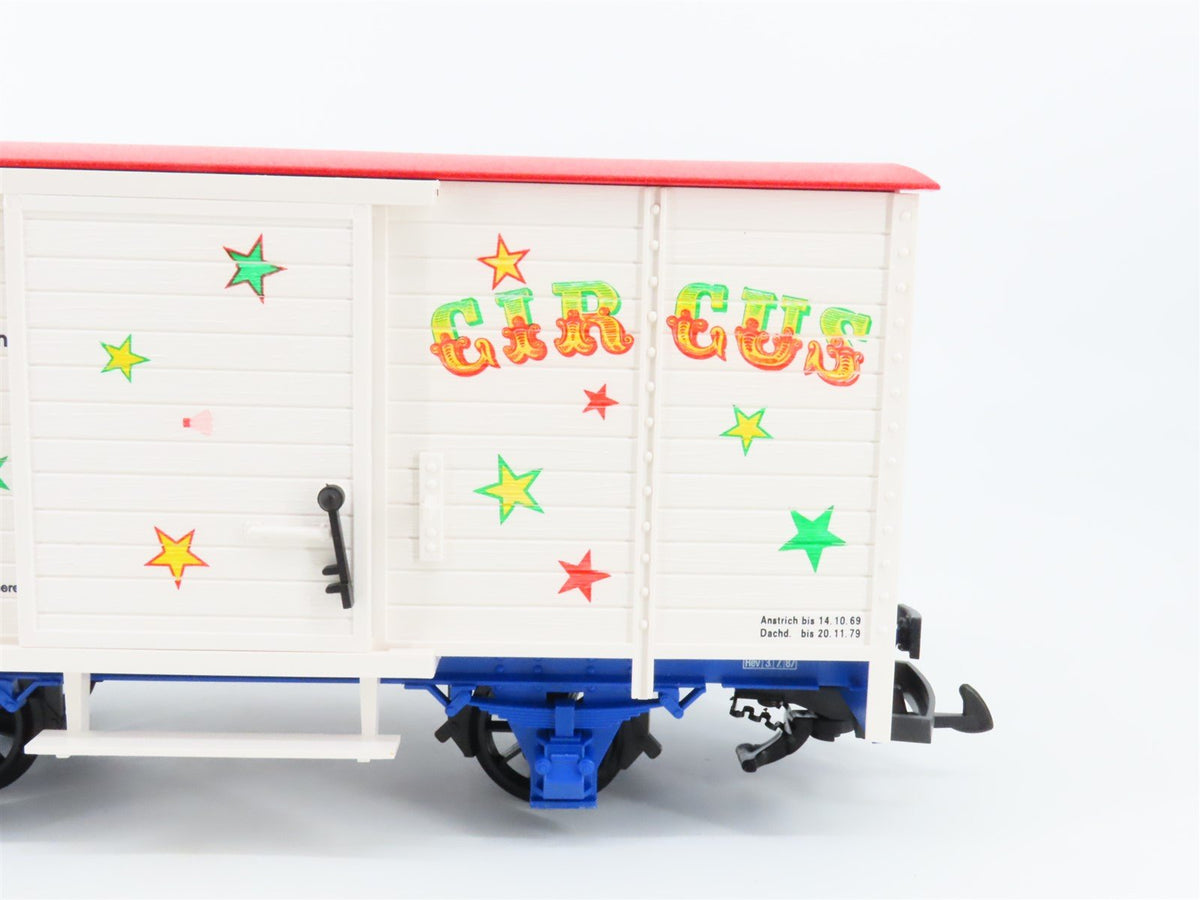 G Scale LGB 41362 Circus Single Door Wooden Box Car w/ Sound