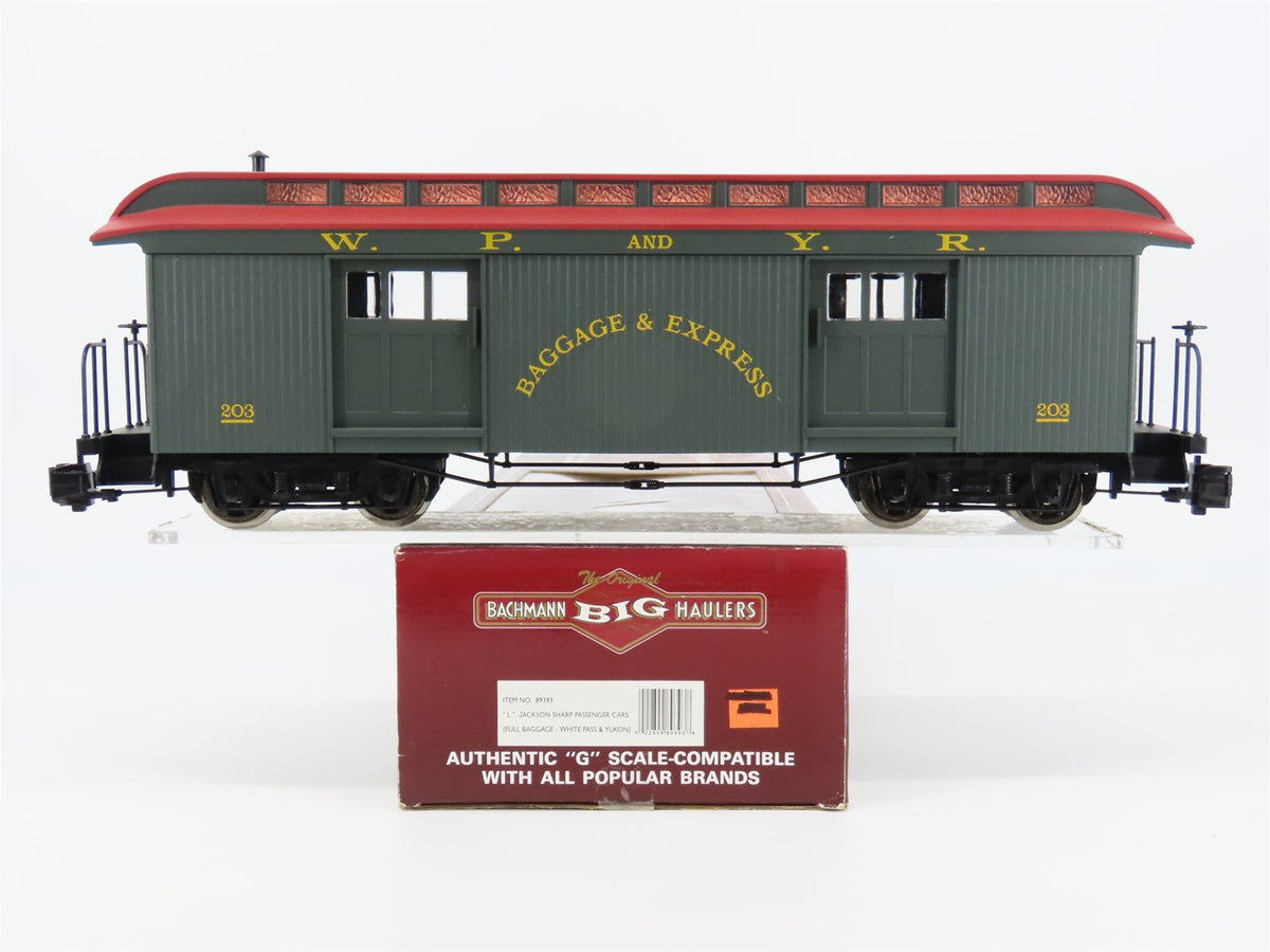 G Scale Bachmann Big Haulers 89393 WP&amp;YR Jackson Sharp Baggage Passenger #203