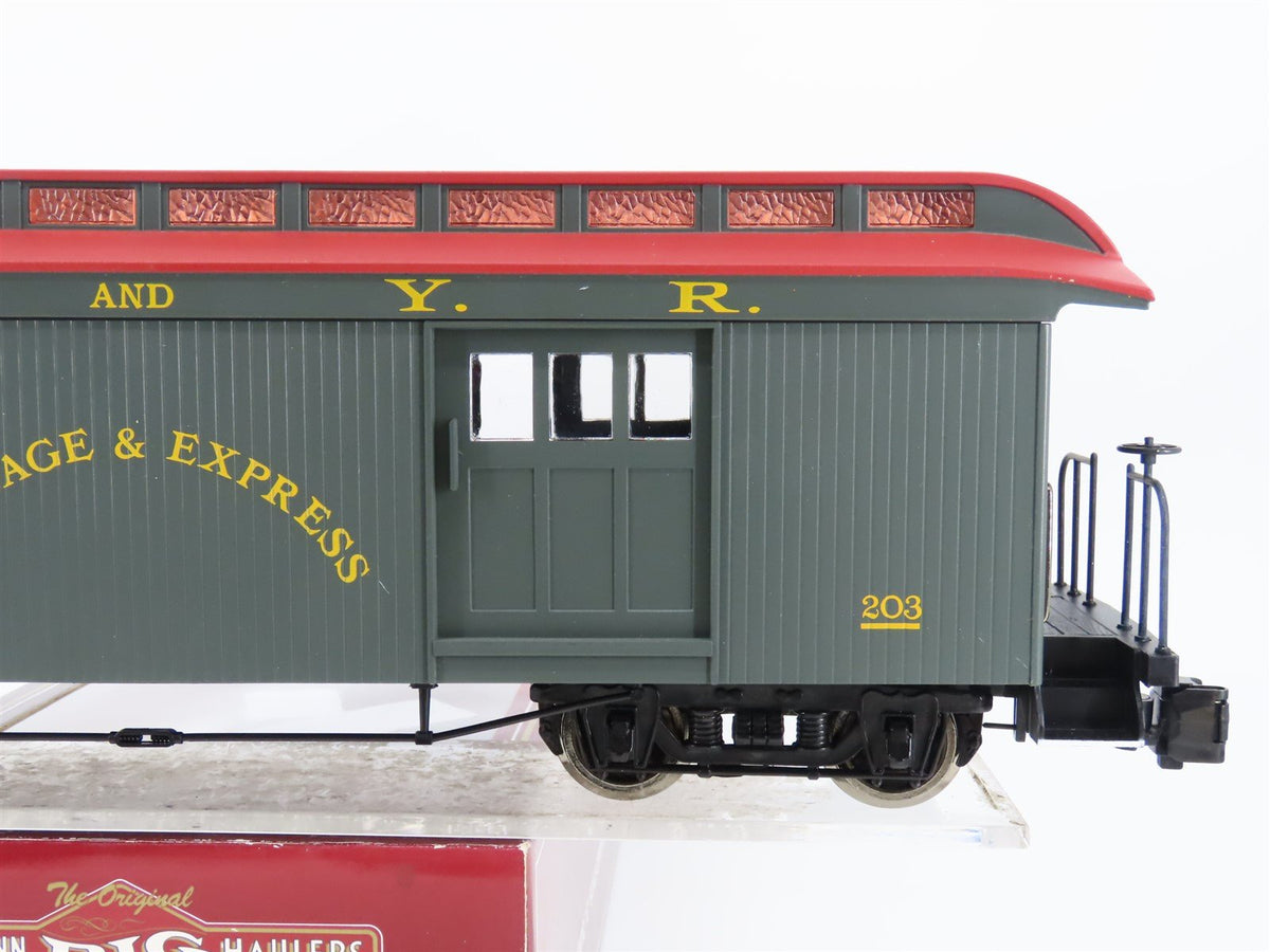 G Scale Bachmann Big Haulers 89393 WP&amp;YR Jackson Sharp Baggage Passenger #203