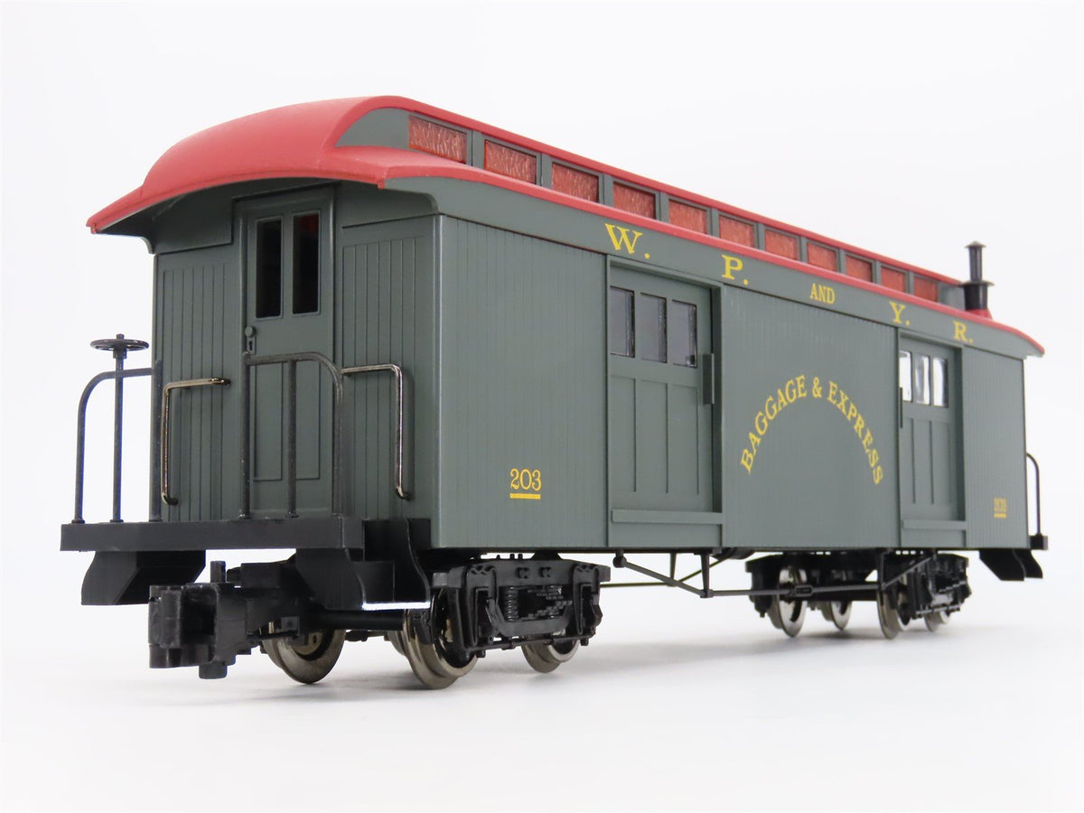 G Scale Bachmann Big Haulers 89393 WP&amp;YR Jackson Sharp Baggage Passenger #203