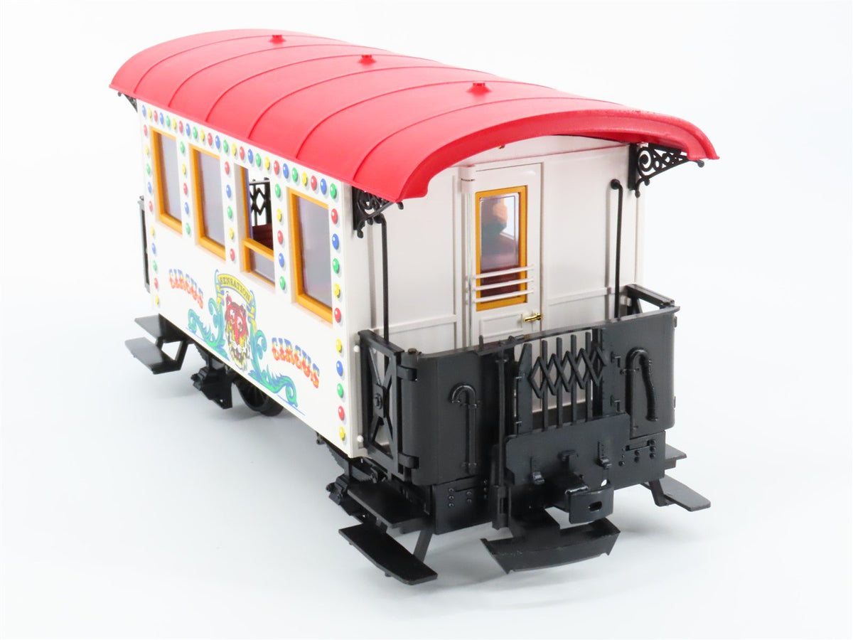 G Scale LGB 3036 Circus Sensation Coach Passenger Car w/ Figure